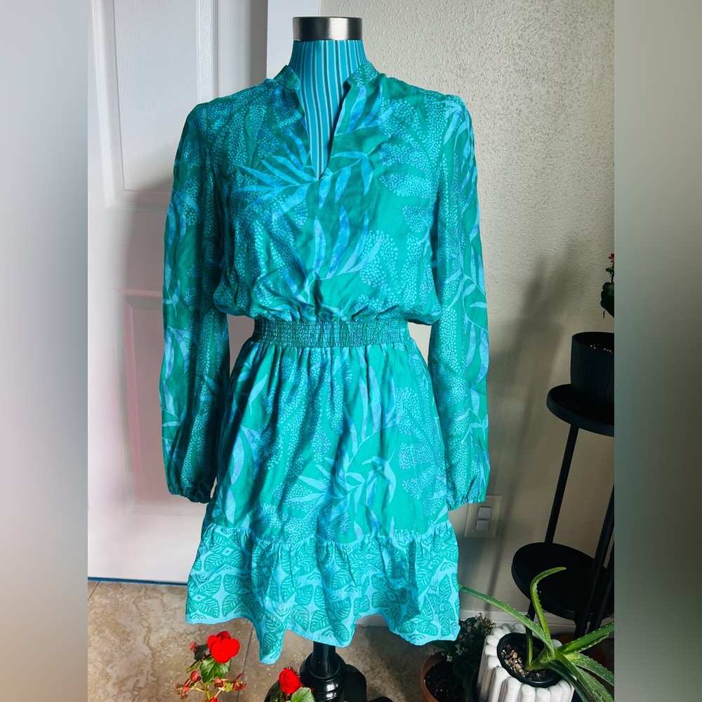 LILLY PULITZER Axton Dress in fiddle leaf green size 6
